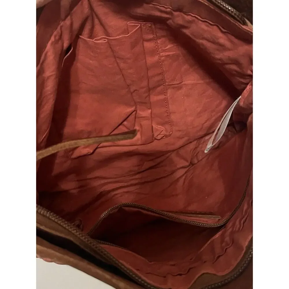 Anabaglish Floral Quilted Crossbody Bag Shoulder Handbag Zip Top Rust Sundance - Picture 11 of 14